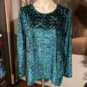 White Stag Sheer Blouse - L